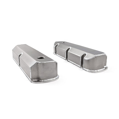Speedmaster PCE314.1113.01 Fits Ford SB 289 302 351 Windsor Fabricated Valve Covers Satin Tall W/ Hole