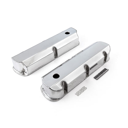 Speedmaster PCE314.1113.02 Fits Ford SB 289 302 351 Windsor Fabricated Valve Covers Polished Tall W/ Hole
