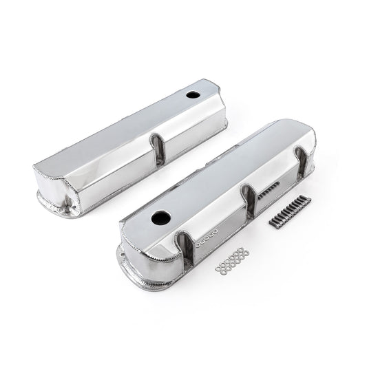 Speedmaster PCE314.1113.02 Fits Ford SB 289 302 351 Windsor Fabricated Valve Covers Polished Tall W/ Hole