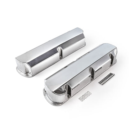 Speedmaster PCE314.1115.02 Fits Ford SB 289 302 351 Windsor Fabricated Valve Covers Polished Tall W/o Hole