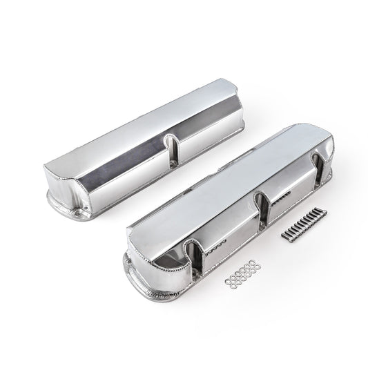 Speedmaster PCE314.1115.02 Fits Ford SB 289 302 351 Windsor Fabricated Valve Covers Polished Tall W/o Hole