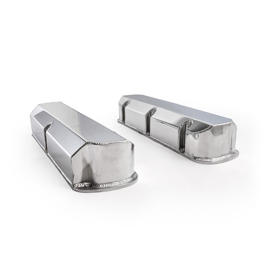 Speedmaster PCE314.1115.02 Fits Ford SB 289 302 351 Windsor Fabricated Valve Covers Polished Tall W/o Hole