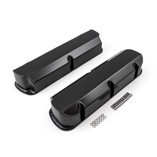 Speedmaster PCE314.1115.03 Fits Ford SB 289 302 351 Windsor Fabricated Valve Covers Black Tall W/o Hole