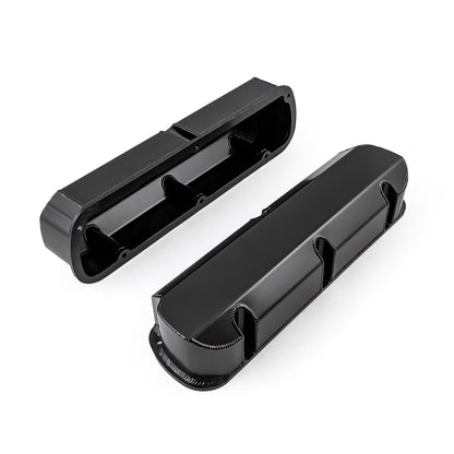 Speedmaster PCE314.1115.03 Fits Ford SB 289 302 351 Windsor Fabricated Valve Covers Black Tall W/o Hole
