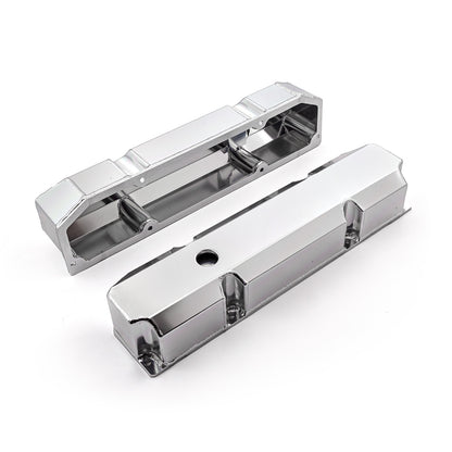 Speedmaster PCE314.1128.04 Fits Mopar Fits Chrysler BB 383 440 Anodized Fabricated Valve Covers - Tall W/ Hole