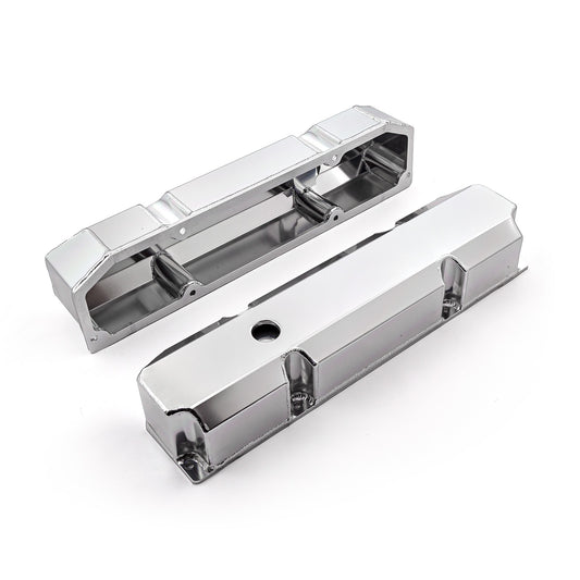 Speedmaster PCE314.1128.04 Fits Mopar Fits Chrysler BB 383 440 Anodized Fabricated Valve Covers - Tall W/ Hole