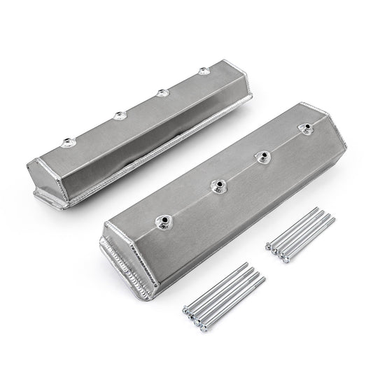 Speedmaster PCE314.1137.02 Fits Chevy SBC 350 Vortec Center Bolt Fabricated Valve Covers Satin Tall W/o Hole
