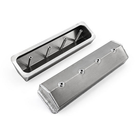 Speedmaster PCE314.1137.02 Fits Chevy SBC 350 Vortec Center Bolt Fabricated Valve Covers Satin Tall W/o Hole