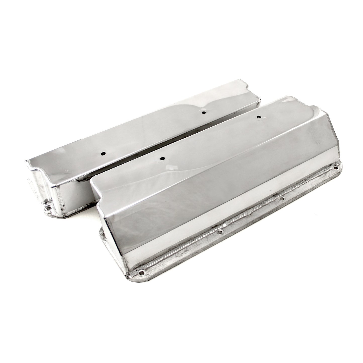 Speedmaster PCE314.1170 Fits Ford 302 351C Cleveland Polished Fabricated Valve Covers Extra Tall W/o Hole