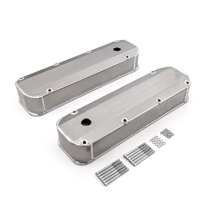 Speedmaster PCE314.1208.01 Fits Ford BBF 429 460 Satin Long Bolt Fabricated Valve Covers - Tall W/ Hole