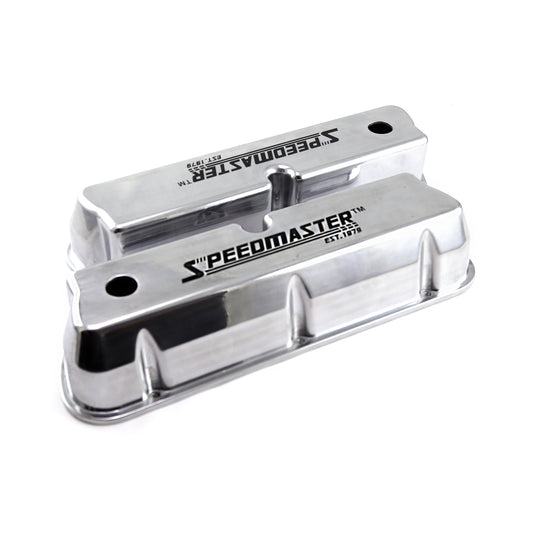 Speedmaster PCE314.1083.15 Fits Ford SB 289 302 351w Polished Aluminum Black Letter Valve Covers