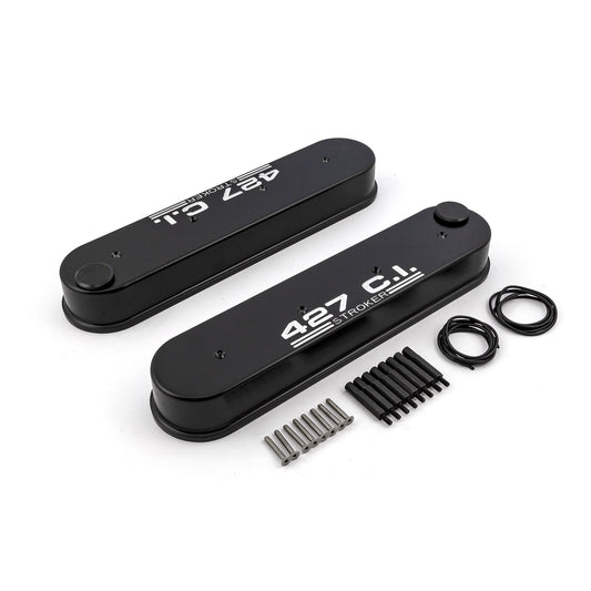 Speedmaster PCE314.1226.02 Fits Chevy Ls1 Ls2 Ls3 Ls6 Ls7 Black 427Ci Aluminum Valve Covers - W/o Coil Mounts
