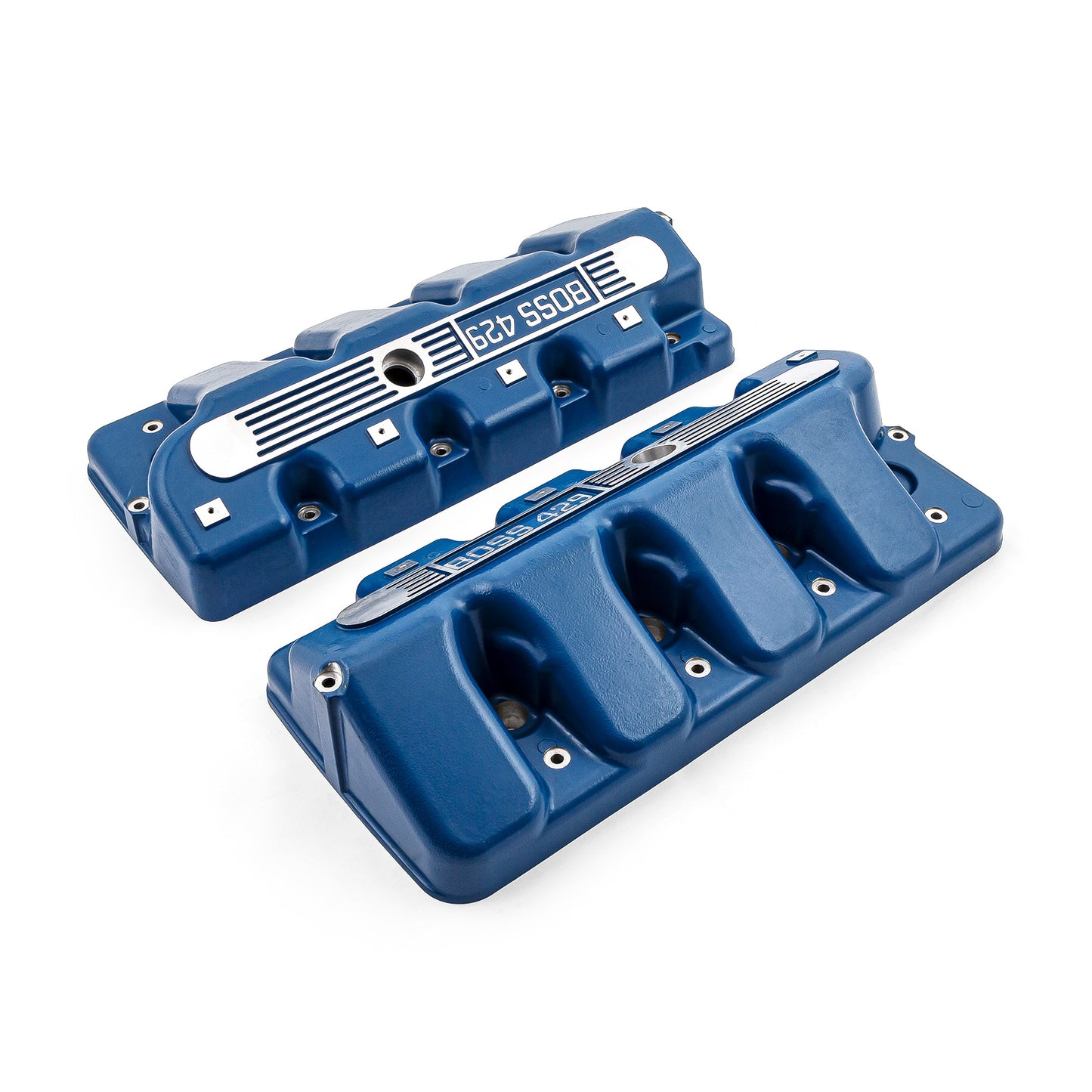 Speedmaster PCE314.1243.03 Fits Ford Boss 429 Cast Aluminum Valve Covers - Blue