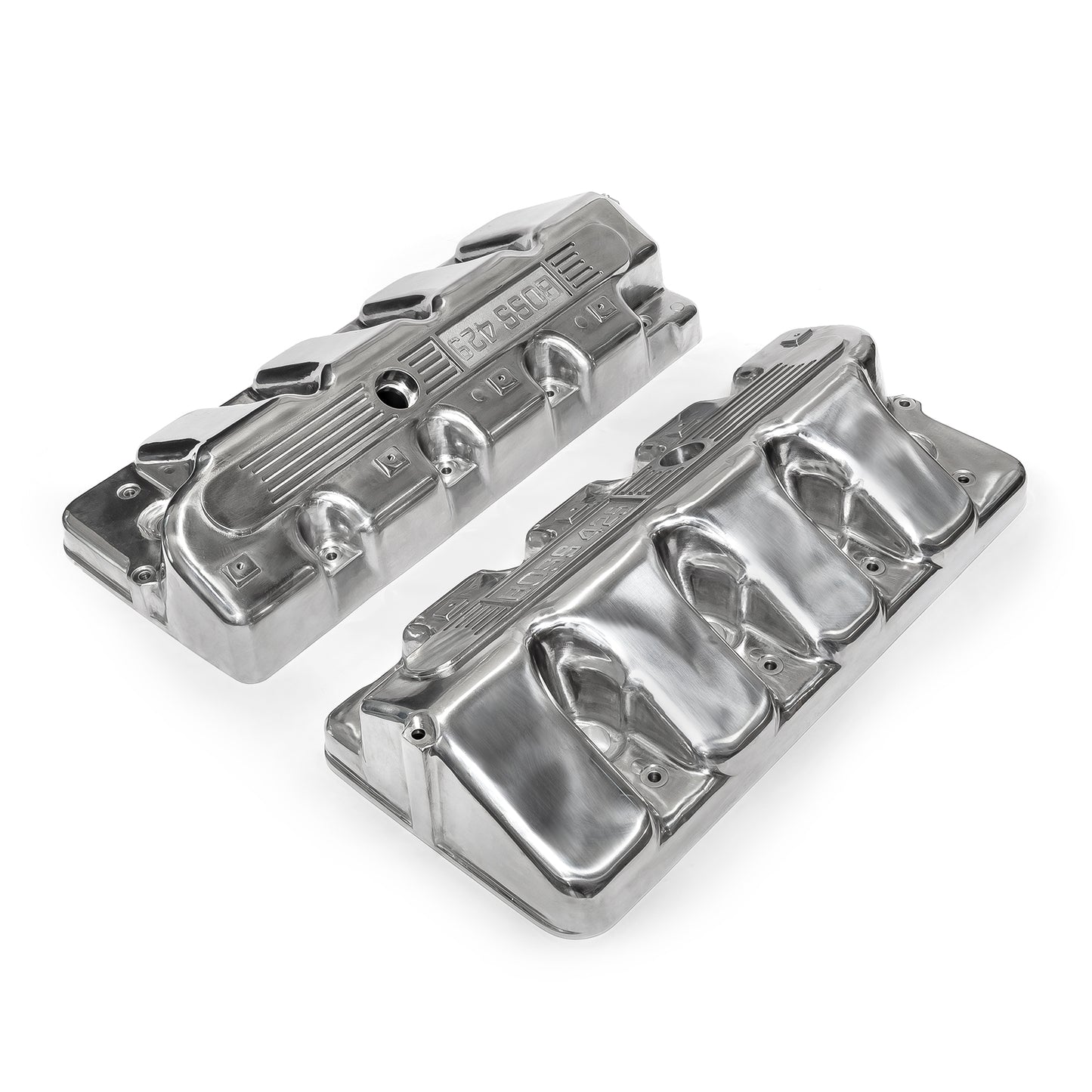 Speedmaster PCE314.1243.05 Fits Ford Boss 429 Cast Aluminum Valve Covers - Polished