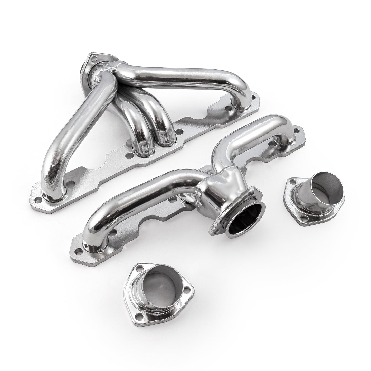 Speedmaster PCE316.1031 Fits Chevy SBC 350 1955-57 Tri-5 Shorty Ceramic Headers Straight Plug Heads