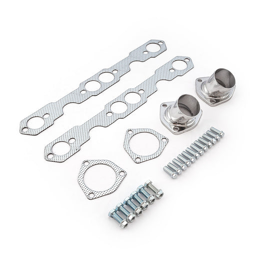 Speedmaster PCE316.1031 Fits Chevy SBC 350 1955-57 Tri-5 Shorty Ceramic Headers Straight Plug Heads