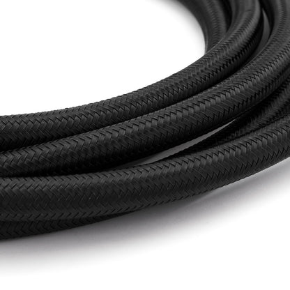 Speedmaster PCE339.1019 -6 AN 5/16" Black Nylon Fuel Oil Braided Hose Line - 4m / 13ft