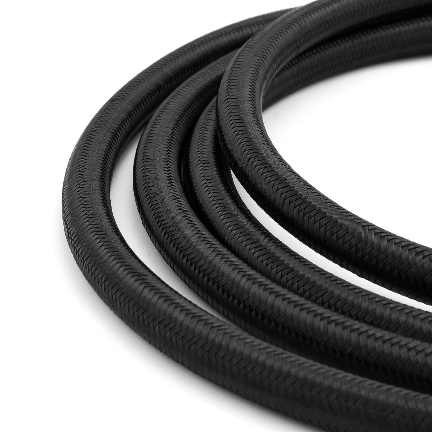 Speedmaster PCE339.1020 -8 AN 7/16" Black Nylon Fuel Oil Braided Hose Line - 4m / 13ft