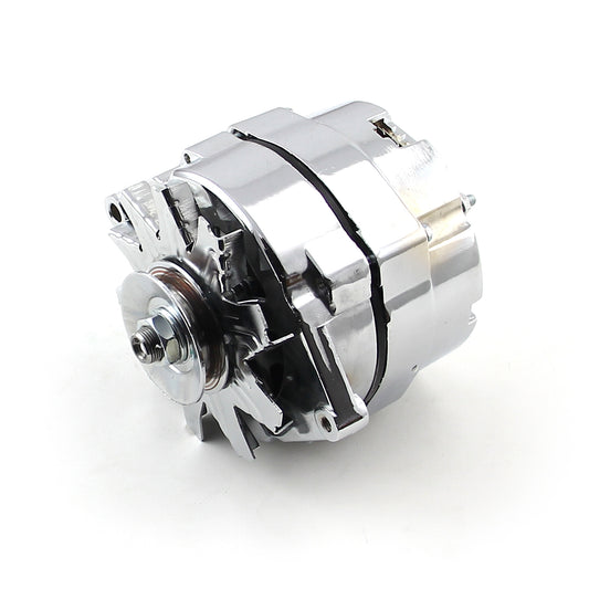Speedmaster PCE360.1001 GM Chrome Universal 100 Amp 1 Wire Internal Regulator High Output Alternator