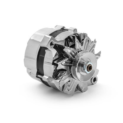 Speedmaster PCE360.1011 Fits Ford 1963-1986 Chrome 100 Amp V-Belt High Output Alternator