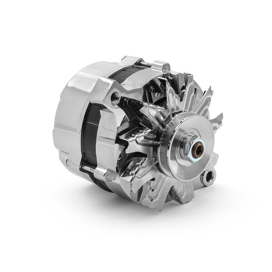 Speedmaster PCE360.1011 Fits Ford 1963-1986 Chrome 100 Amp V-Belt High Output Alternator