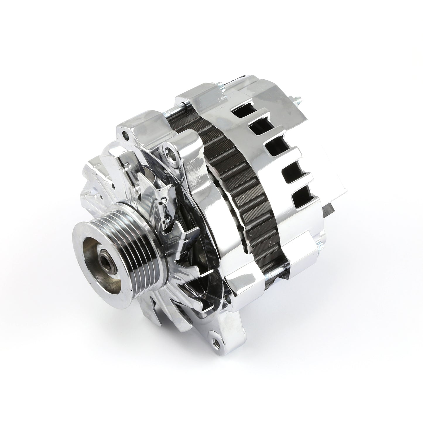 Speedmaster PCE360.1015 Fits Chevy Buick Olds 7933-11 90 Amp High Output Serpentine Chrome Alternator