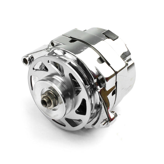 Speedmaster PCE360.1022 GM 100 Amp 1 Wire Internal Regulator High Output Alternator W/ Billet Fan Silver