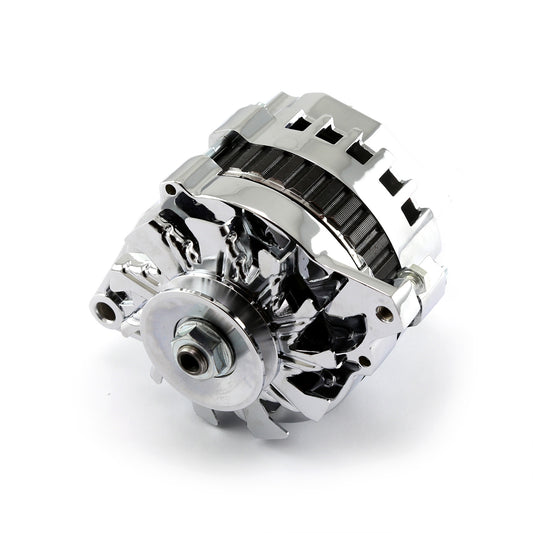 Speedmaster PCE360.1023 Universal V-Belt 130 Amp High Output Chrome Alternator