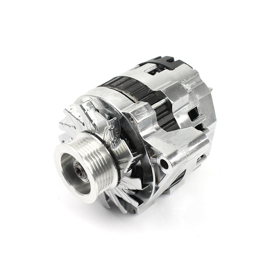 Speedmaster PCE360.1024 Universal Serpentine 130 Amp High Output Chrome Alternator