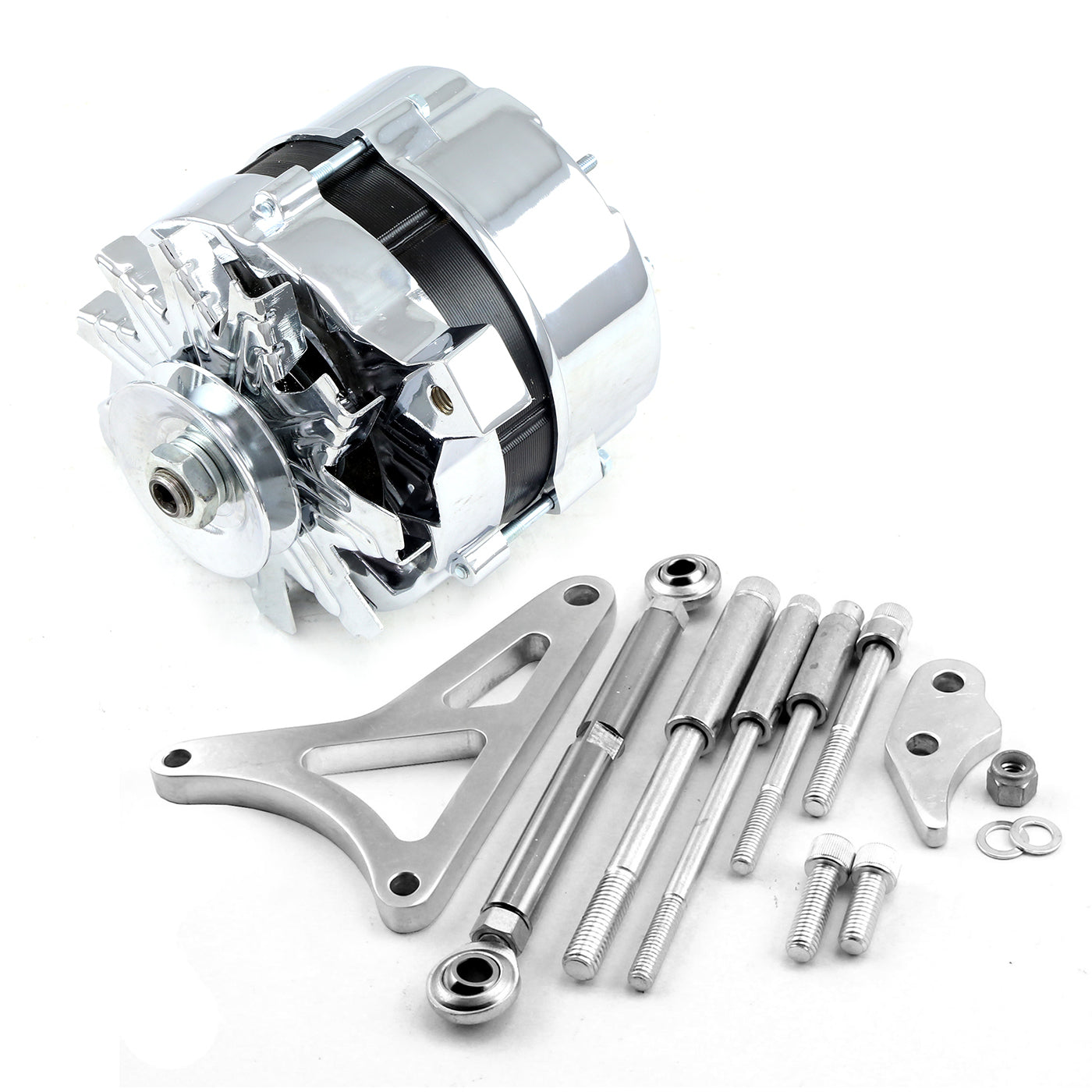 Speedmaster PCE360.1113 Fits Ford SB 289 302 Windsor 100 Amp V-Belt High Output Alternator & Bracket Kit