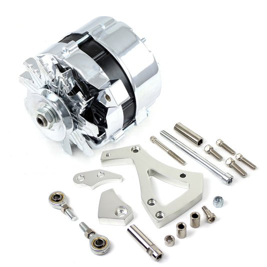 Speedmaster PCE360.1114 Fits Ford 302 351C Cleveland 100 Amp V-Belt High Output Alternator & Bracket Kit