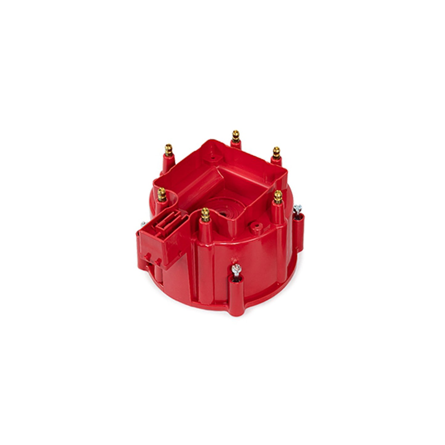 Speedmaster PCE371.1001 HEI Replacement Distributor Cap Brass Terminals 6 Cylinder - Red