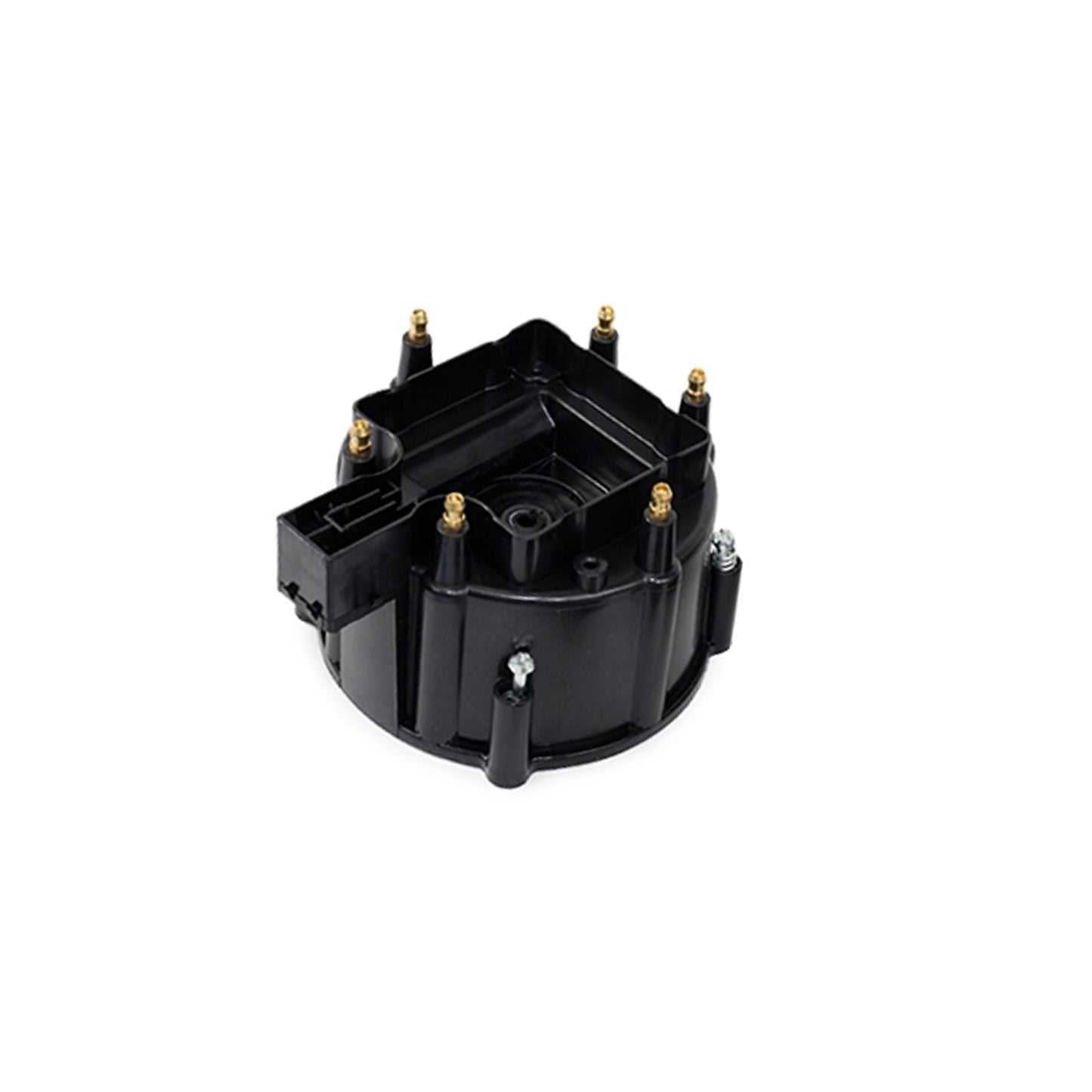 Speedmaster PCE371.1032 HEI Replacement Distributor Cap Brass Terminals 6 Cylinder - Black
