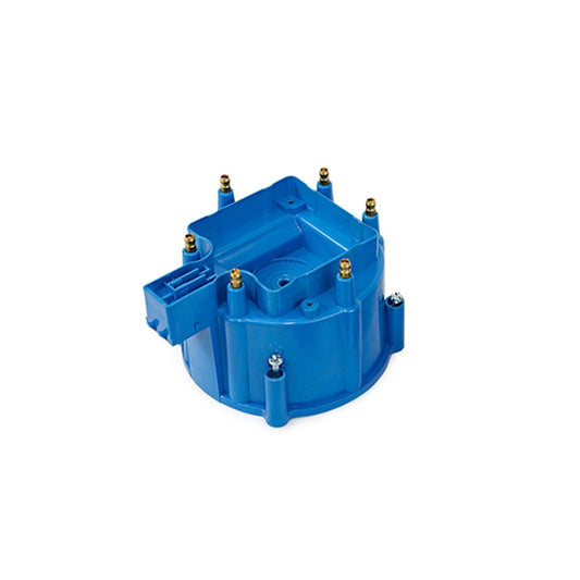 Speedmaster PCE371.1033 HEI Replacement Distributor Cap Brass Terminals 6 Cylinder - Blue