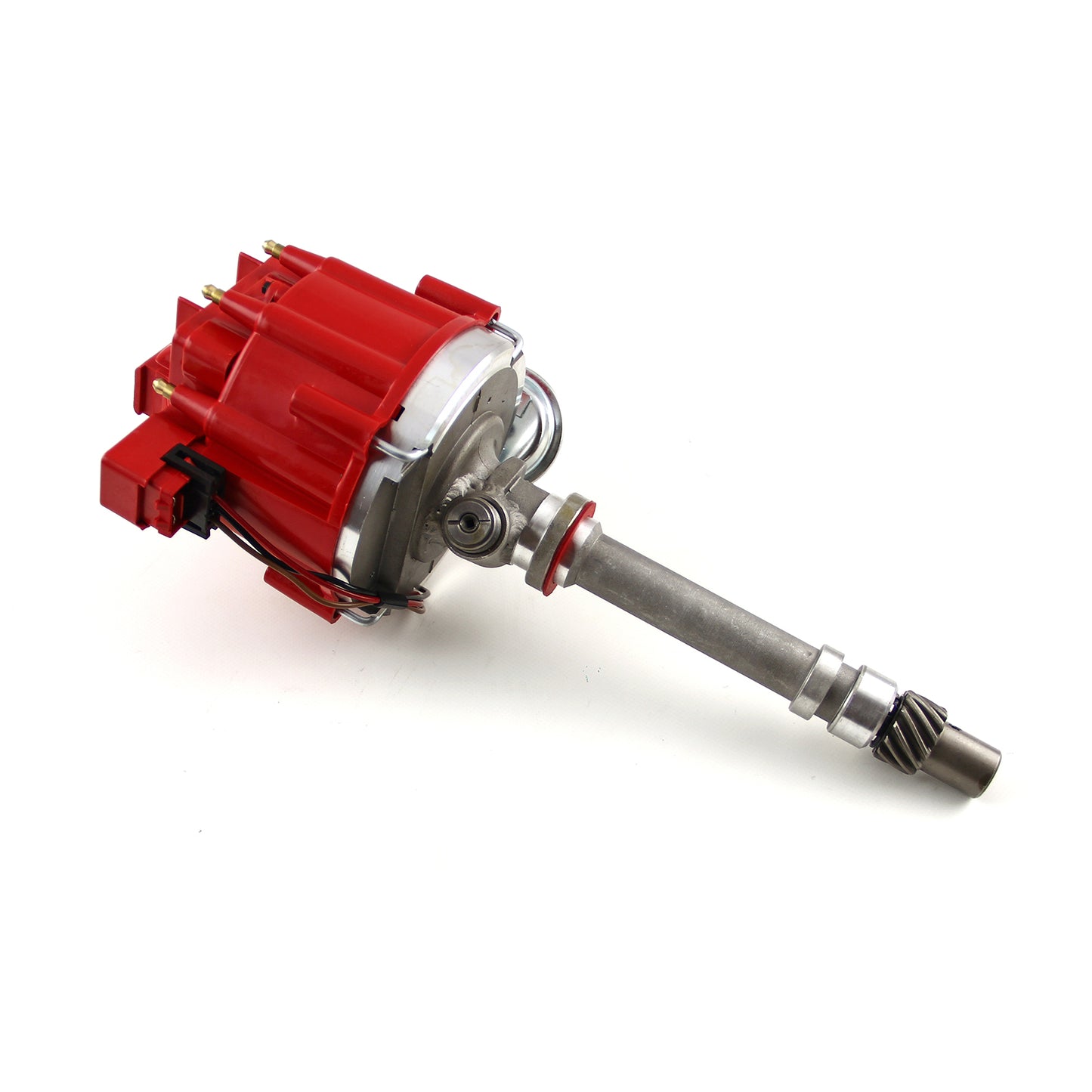 Speedmaster PCE376.1036 Fits Chevy SBC 350 BBC 454 6000 Series 65K Coil HEI Distributor W/Tach Drive [Red]
