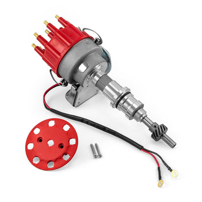 Speedmaster PCE376.1081.01 Fits Ford SB 289 302 Windsor 7000 Series Ready To Run Distributor [Red]