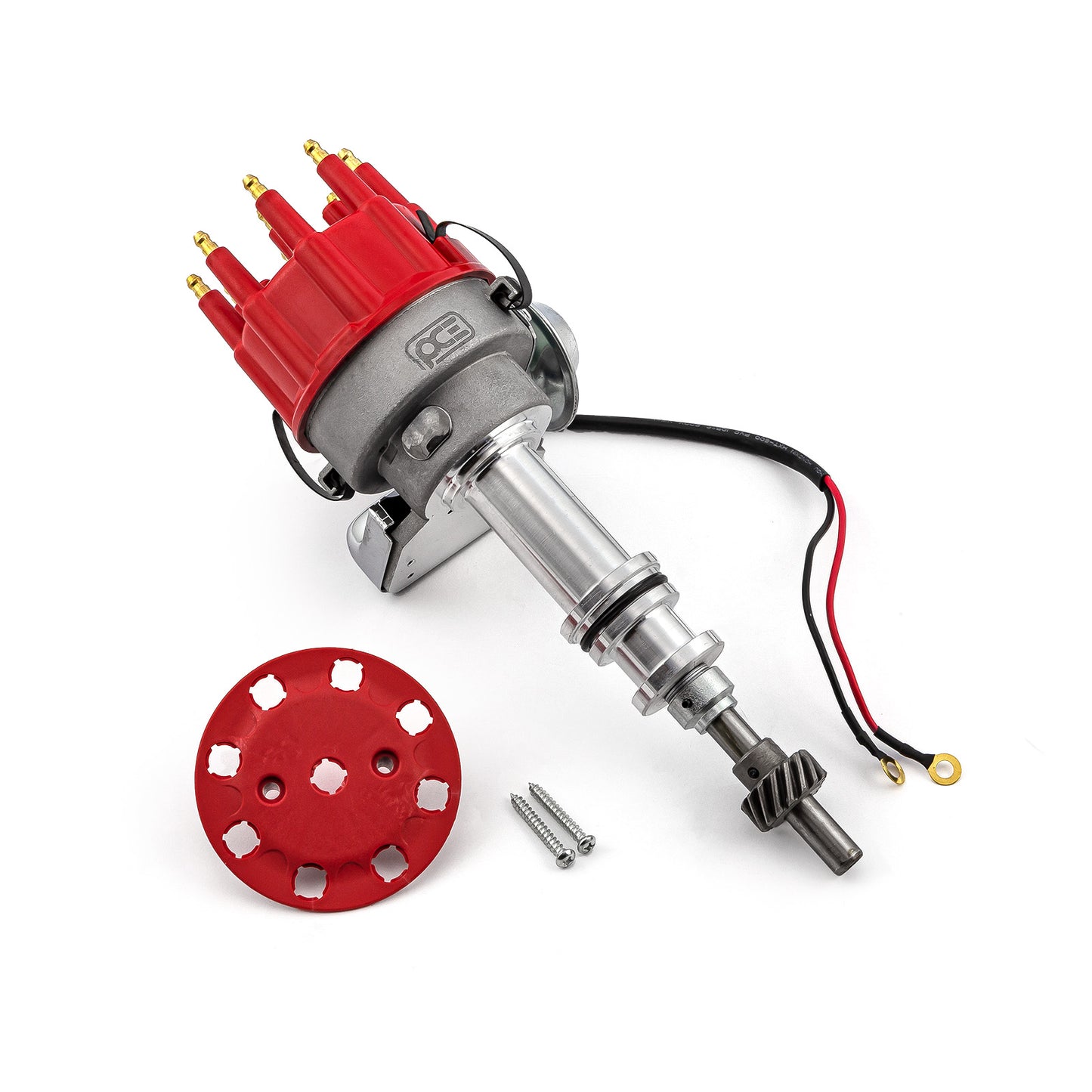 Speedmaster PCE376.1083.01 Fits Ford 351W Windsor 7000 Series Ready To Run Distributor [Red]