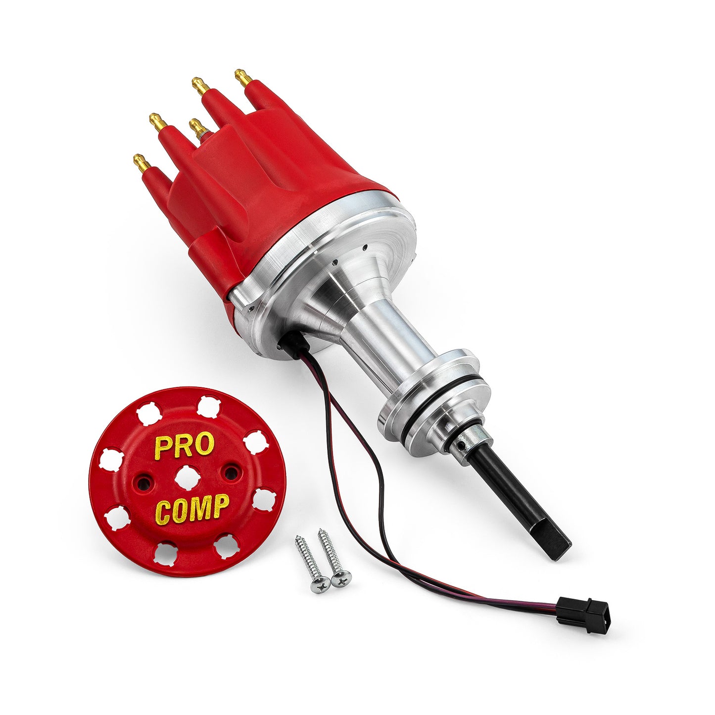 Speedmaster PCE376.1114.03 Fits Mopar Fits Chrysler SB 318 340 360 8000 Series Pro Billet Distributor [Red Screw-on]