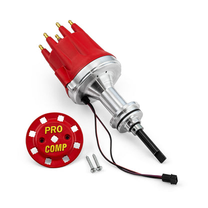 Speedmaster PCE376.1114.03 Fits Mopar Fits Chrysler SB 318 340 360 8000 Series Pro Billet Distributor [Red Screw-on]
