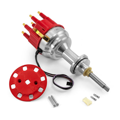Speedmaster PCE376.1115.01 Fits Mopar Fits Chrysler BB 440 8000 Series Pro Billet Distributor [Red]