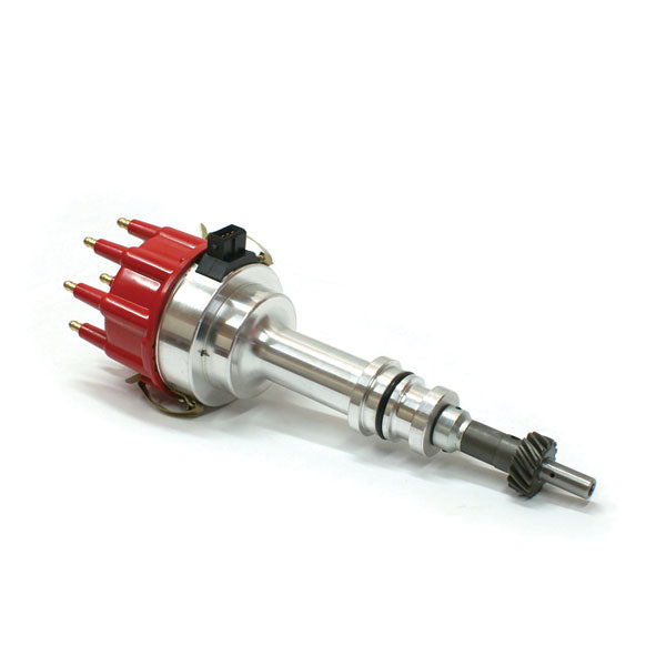 Speedmaster PCE376.1124 Fits Ford 302 Windsor 5.0L EFI 8020 Series Pro Billet Ready To Run Distributor [Red]