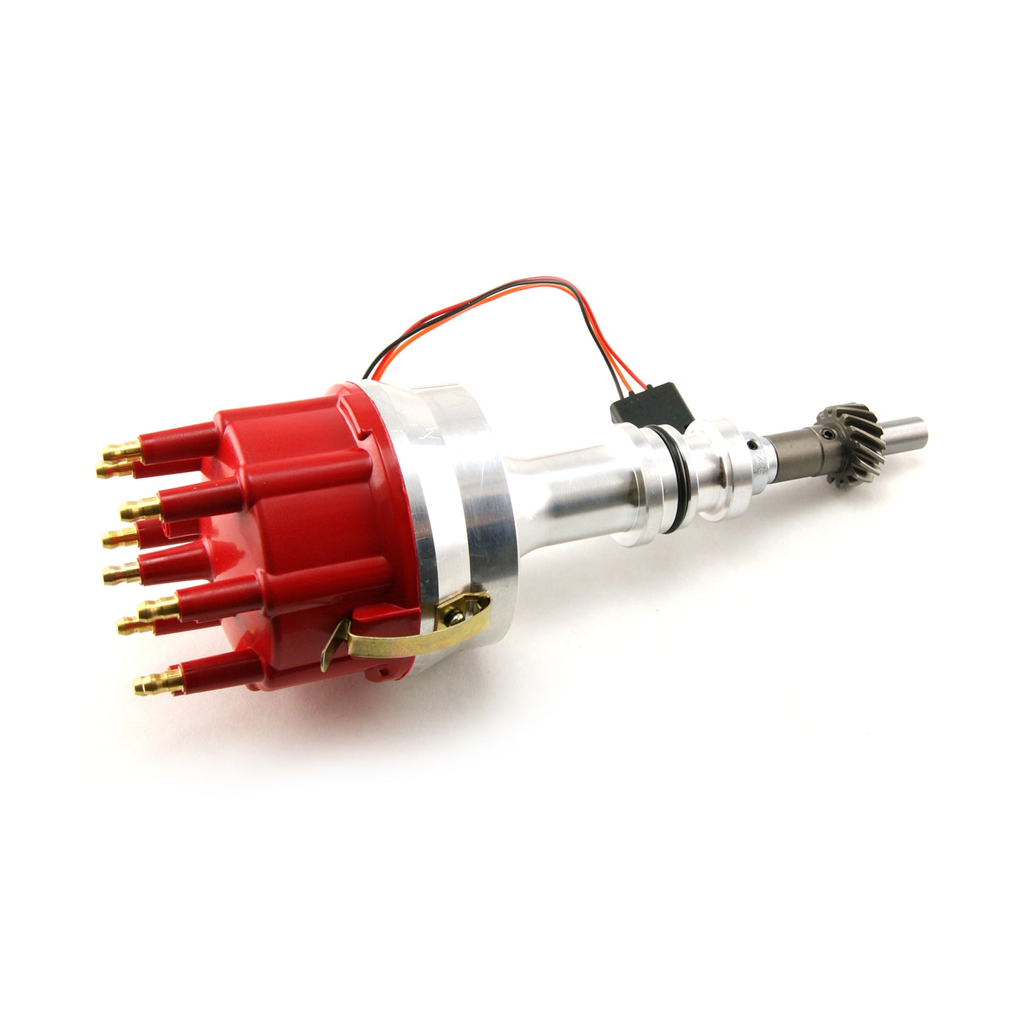 Speedmaster PCE376.1152 Fits Ford 351W Windsor Billet All-Electronic Advance Distributor [Red]
