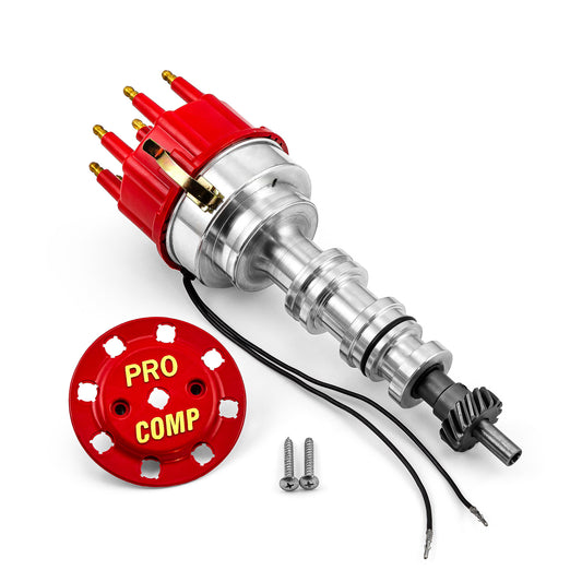 Speedmaster PCE376.1157.01 Fits Ford Fe 390 427 428 8000 Series Pro Billet Distributor [Red]