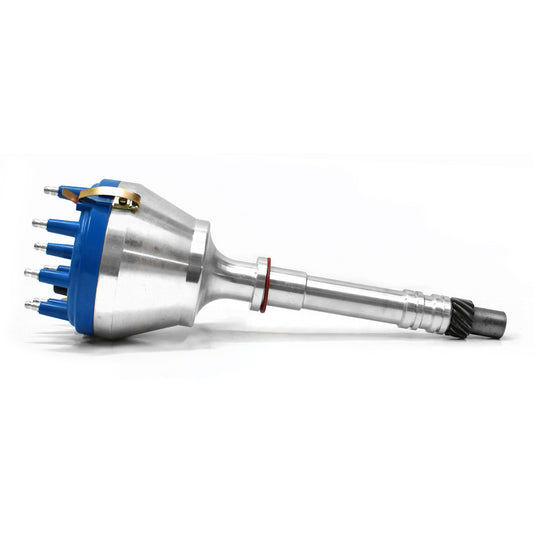 Speedmaster PCE376.1171 Fits Chevy SBC 350 BBC 454 9000 Series Large Cap Pro Billet Distributor [Blue]