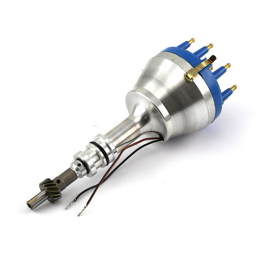 Speedmaster PCE376.1174 Fits Ford 351W Windsor 9000 Series Large Cap Pro Billet Distributor [Blue]