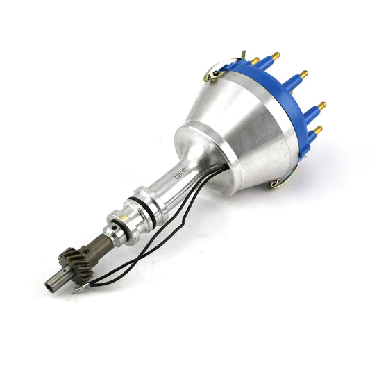 Speedmaster PCE376.1175 Fits Ford 351C Cleveland Early 460 9000 Series Large Cap Pro Billet Distributor Blue