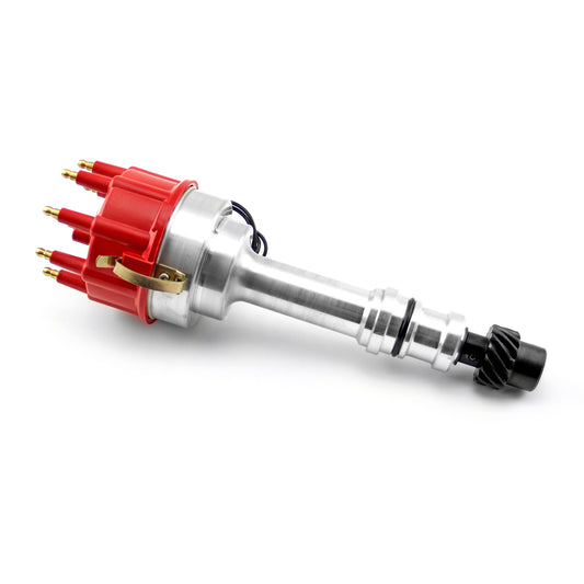 Speedmaster PCE376.1187 Fits Oldsmobile 400 425 455 8020 Series Pro Billet Ready To Run Distributor [Red]