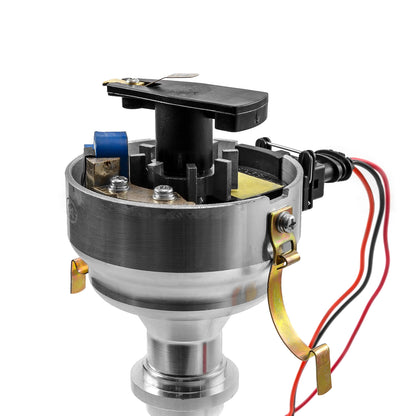 Speedmaster PCE376.1218.01 Fits Chevy SBC 350 BBC 454 8020 Series Pro Billet Ready To Run Distributor [Red]