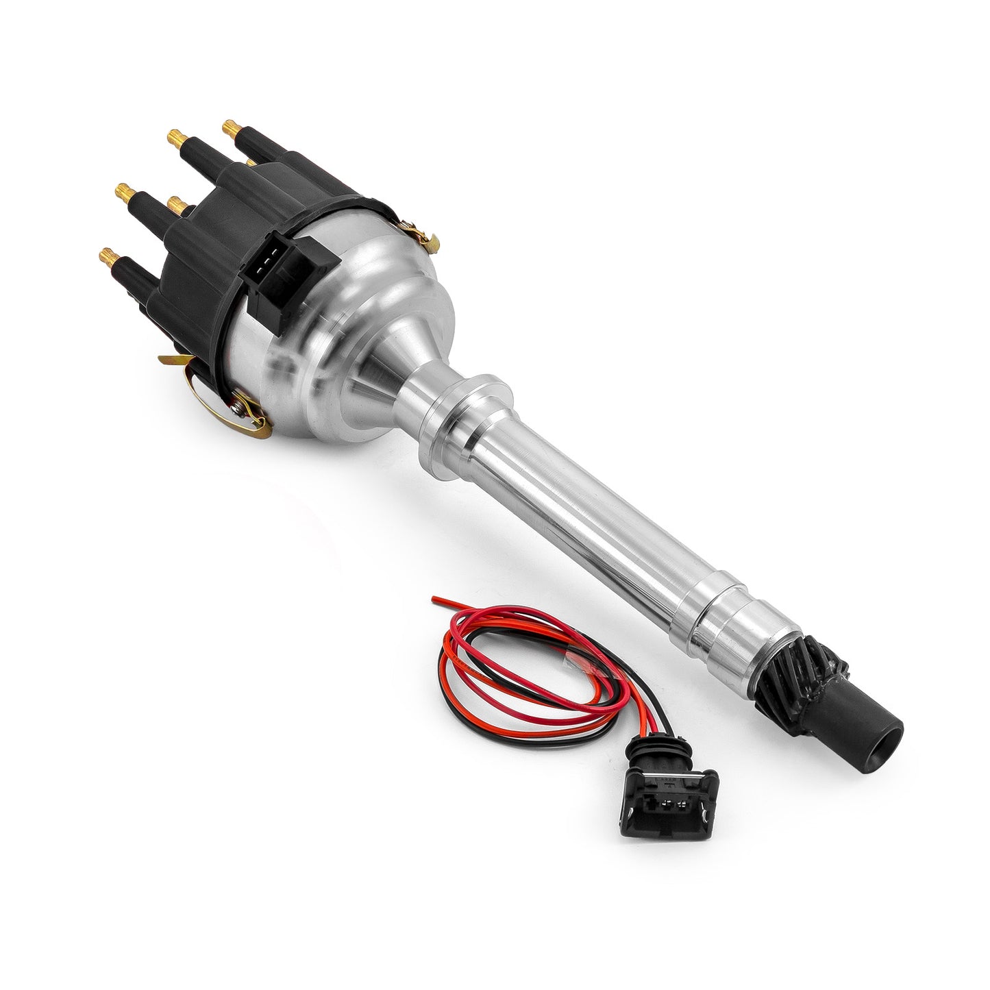 Speedmaster PCE376.1218.02 Fits Chevy SBC 350 BBC 454 8020 Series Pro Billet Ready To Run Distributor [Black]