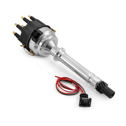 Speedmaster PCE376.1218.02 Fits Chevy SBC 350 BBC 454 8020 Series Pro Billet Ready To Run Distributor [Black]